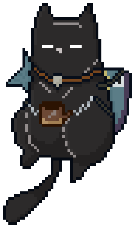 LauMVP pixel cat mascot